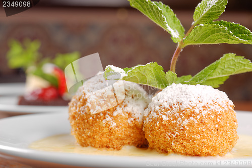 Image of Delicious hungarian dessert closeup