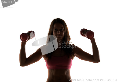 Image of Fitness instructor in a studio working out