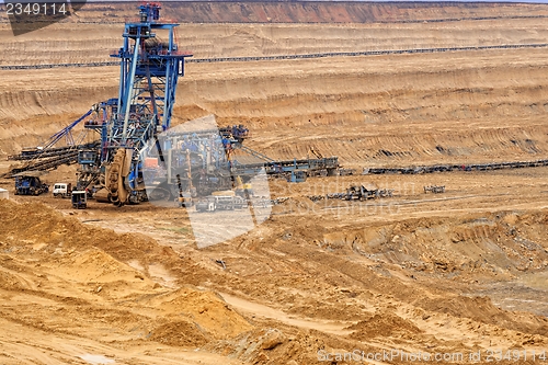 Image of Industrial landscape of a working mine