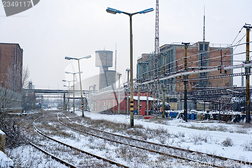 Image of Landscape with industrial architecture