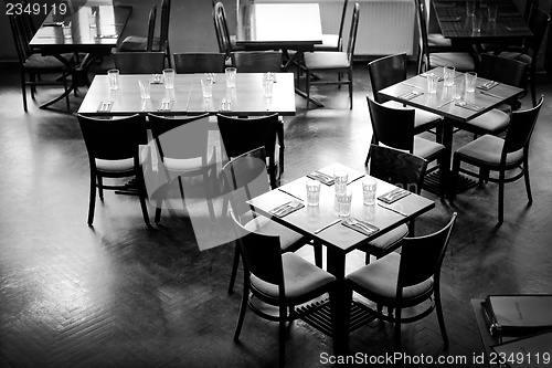 Image of Interior of a traditional hungarian restaurant