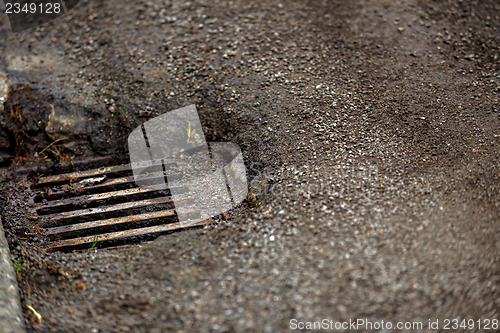 Image of Sewage hole on the road