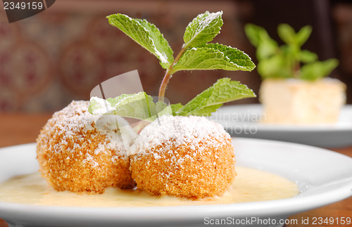 Image of Delicious hungarian dessert closeup