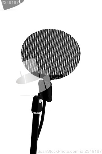 Image of Modern microphone against isolated background