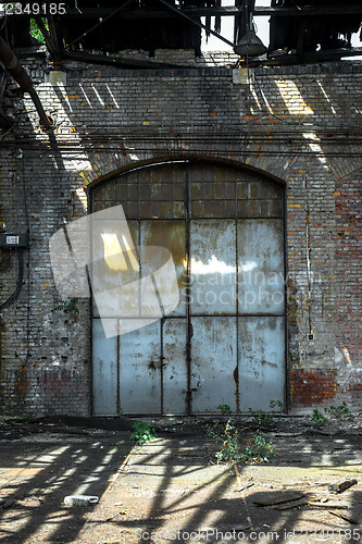 Image of Industrial door of a factory