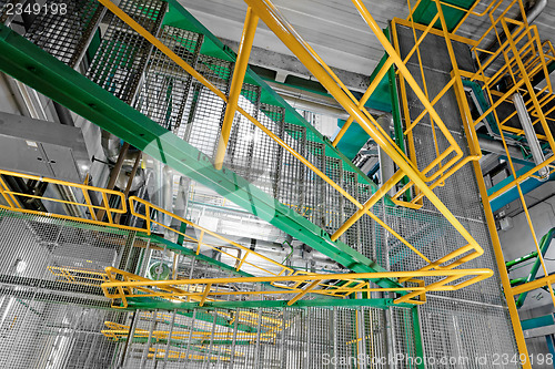 Image of Industrial Interior with large staircase