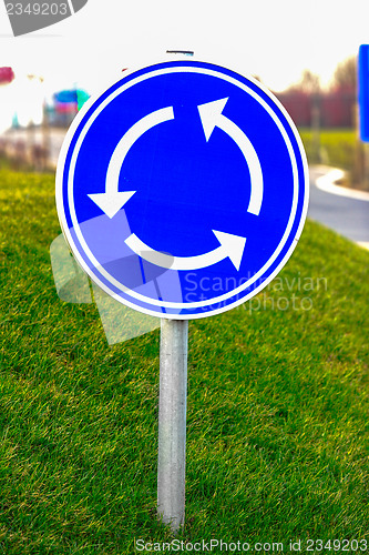 Image of Circular junction road sign