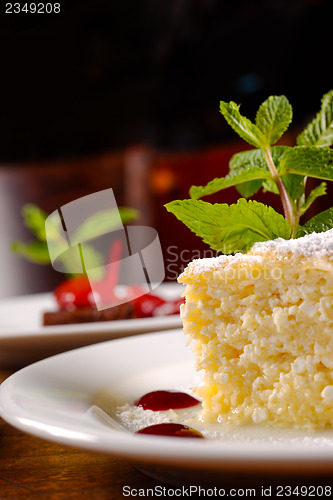 Image of Delicious hungarian dessert closeup