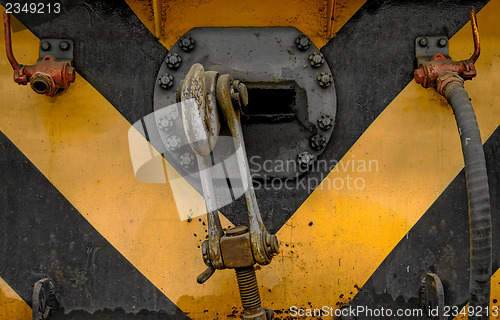 Image of Industrial crain closeup photo