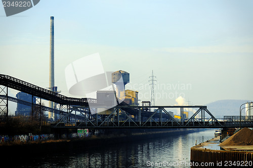 Image of Landscape with industrial architecture