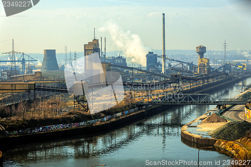 Image of Landscape with industrial architecture