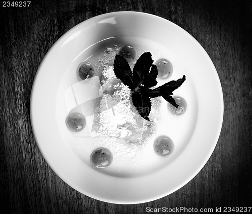 Image of Delicious hungarian dessert closeup