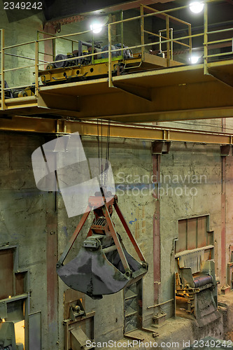 Image of Industrial crane in a power plant