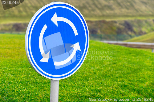 Image of Circular junction road sign