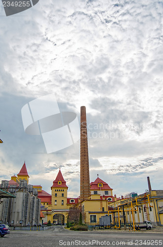 Image of Landscape with industrial architecture