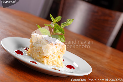 Image of Delicious hungarian dessert closeup
