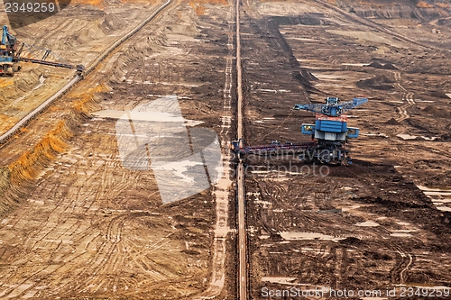 Image of Industrial landscape of a working mine