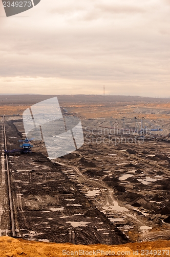 Image of Industrial landscape of a working mine