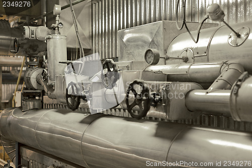 Image of Pipes of a thermal power plant