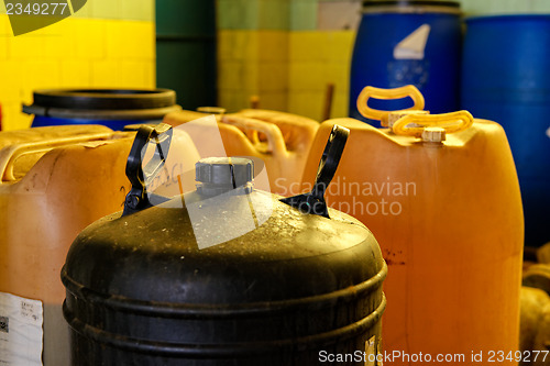 Image of Chemical waste dump with a lot of barrels