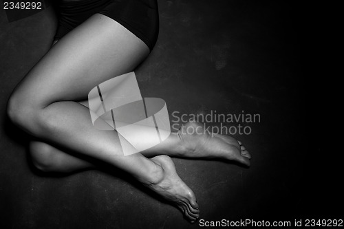 Image of Legs of a beautiful woman
