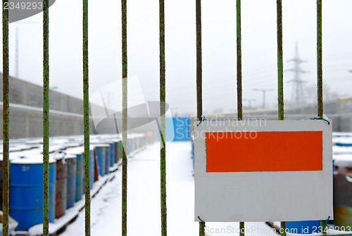 Image of Chemical waste dump with a lot of barrels