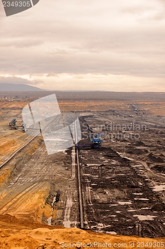 Image of Industrial landscape of a working mine