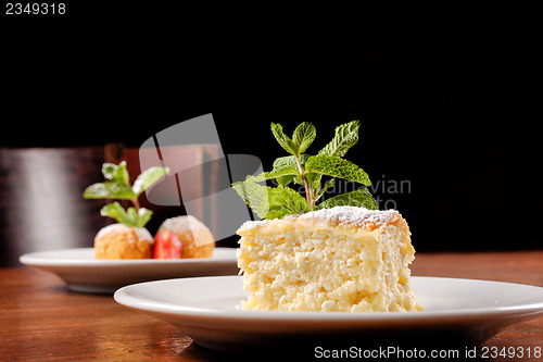 Image of Delicious hungarian dessert closeup