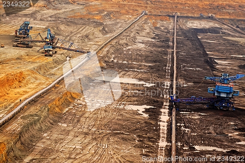 Image of Industrial landscape of a working mine