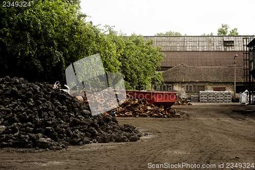 Image of Part of a junkyard with garbage