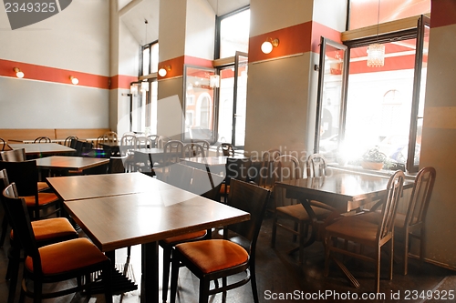 Image of Interior of a traditional hungarian restaurant