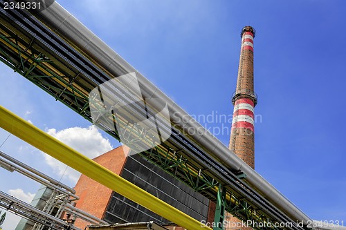 Image of Sunshine with a thermal power plant