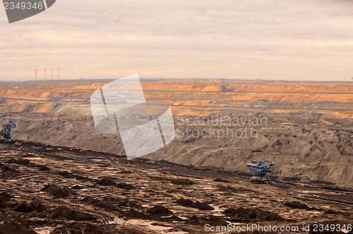 Image of Industrial landscape of a working mine