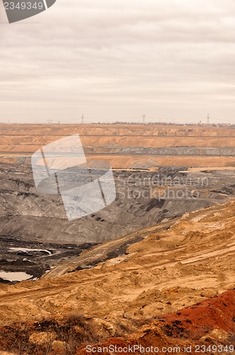 Image of Industrial landscape of a working mine