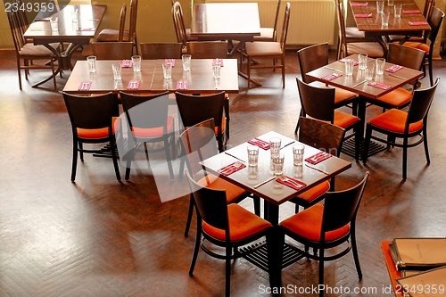 Image of Interior of a traditional hungarian restaurant