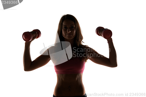 Image of Fitness instructor in a studio working out