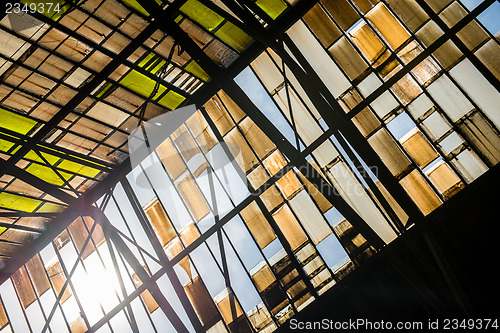 Image of Roof windows of a factory