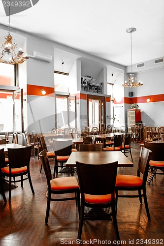 Image of Interior of a traditional hungarian restaurant