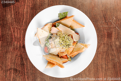 Image of Healthy appetizer with  toast