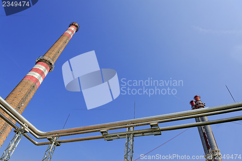 Image of Sunshine with a thermal power plant