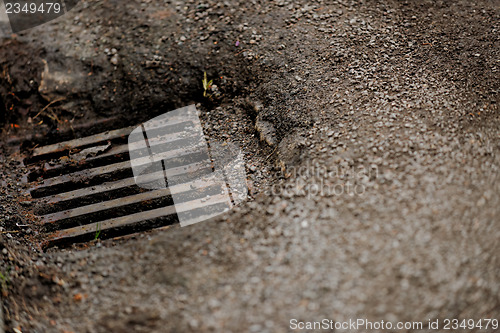 Image of Sewage hole on the road