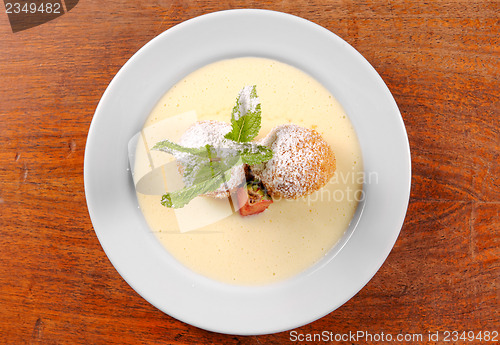 Image of Delicious hungarian dessert closeup