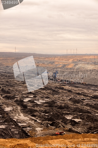 Image of Industrial landscape of a working mine