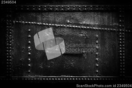 Image of Rusted metal texture closeup photo