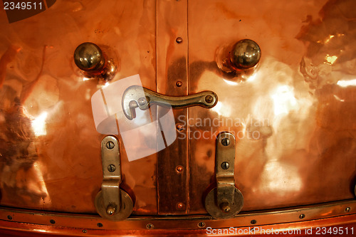 Image of Beer factory with large storage tanks