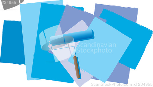 Image of roller blue