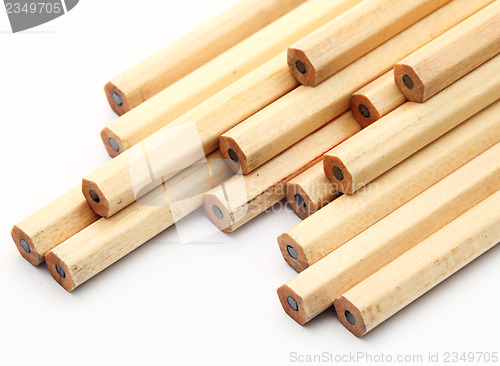 Image of New pencil isolated on white background