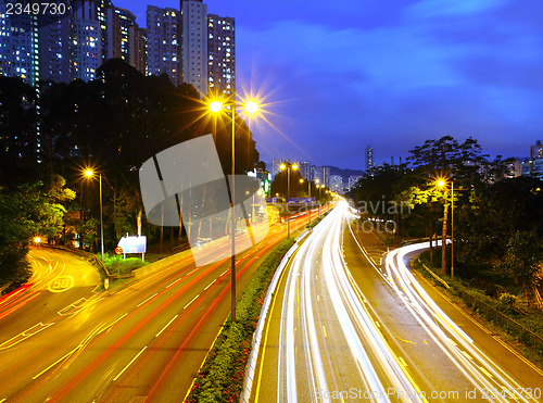 Image of Traffic light on highway