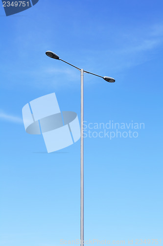 Image of Lighting pole with blue sky