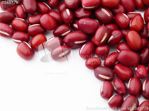Image of Red adzuki Bean isolated on white background